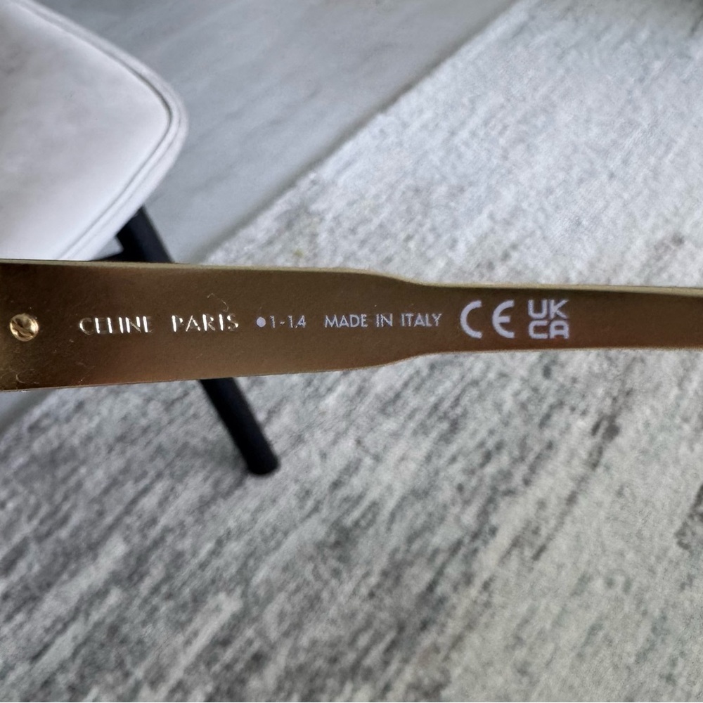 CELINE Triomphe 57mm Pilot Sunglasses - Picture 9 of 16